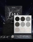 docolor Eyeshadow Palette 9 Colors Black Eyeshadow Gemstone Shadow Palette Highly Pigmented Mattes Shimmers Smokey Glitter Cream Colorful Powder Blendable Long Lasting Waterproof Makeup Palette