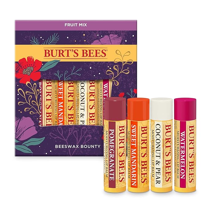 Burt’s Bees Holiday Gift, 4 Lip Stocking