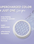 ColourPop Super Shock Shadow - High-Pigment, Crème-Powder Eye Makeup - Single Glitter Eyeshadow with Zero Fallout and Unique Bouncy Texture - Metallic Baby Blue Eyeshadow - Moon Daisy (0.07 oz)