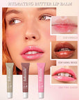 Tinted Lip Butter Balm-3 Colors Vanilla Beige Brown Lip