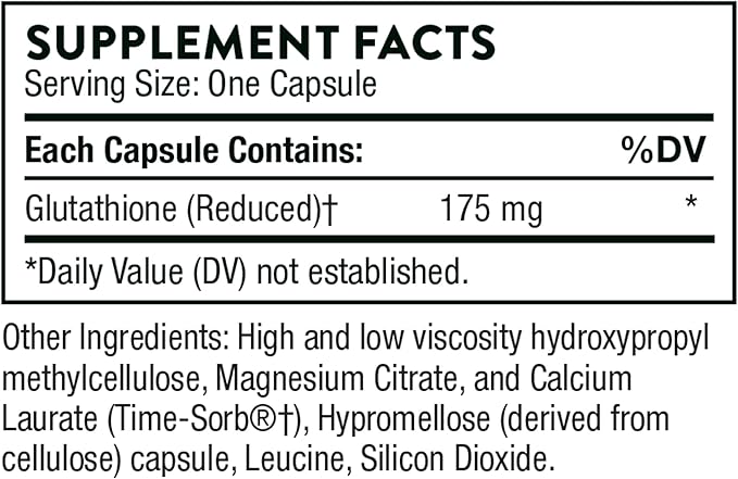 THORNE Glutathione-SR - Sustained-Release Glutathione for Antioxidant Support - 60 Capsules