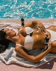 Bali Body Cacao Tanning Oil SPF 15 | For Deep Natural-Looking Sun Tan Glow | Hydrating Sun-Tanning Oil Made from Organic Cacao, Chocolate Tint | Vegan, Cruelty Free, Australian Made (100ml/3.4 fl oz)