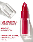 COVERGIRL Clean Lip Color, Enchantress Blush, Satin Finish, Squalane, Avocado & Aloe, Carmine-Free, Non-Drying, 0.12oz