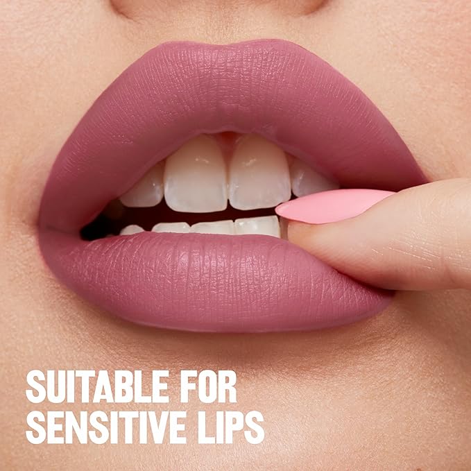 Revlon ColorStay Limitless Matte Liquid Lipstick, Vegan Formula, No-Budge, Longwear Lip Color, Long Lasting, Lightweight/Comfortable, Waterproof, 002 Poster Child, 0.17 fl oz