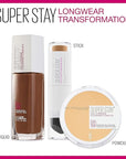Maybelline Super Stay Full Coverage Powder Foundation Makeup, 1 Count