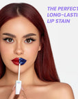 Wonderskin Wonder Blading Lip Stain Masque - Long Lasting, Waterproof and Transfer Proof Red Lip Tint, Matte Finish Peel Off Makeup (Hayley Masque)