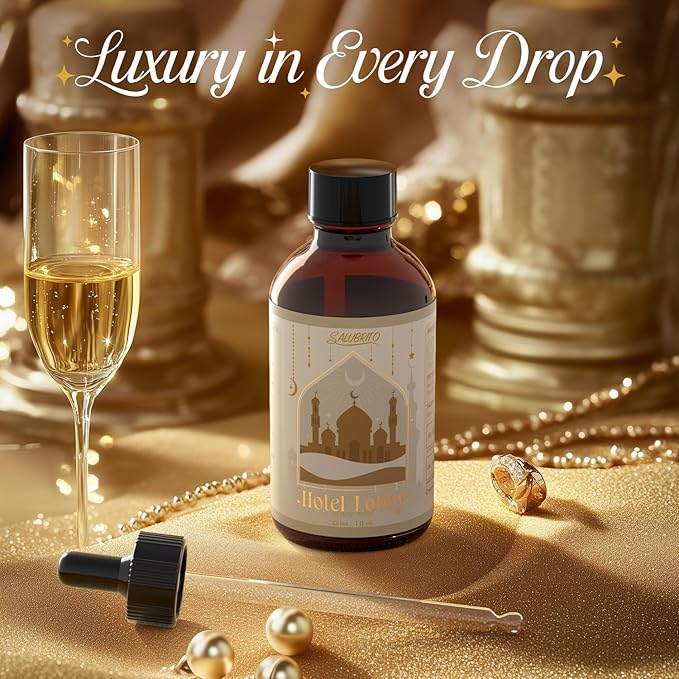 SALUBRITO Hotels Lobby Essential Oil 4 Fl.Oz (120ml), Pure & Natural Fragrance Oils, Luxury Hotel Oil for Diffuser, Candle & Soap Making, Strong Scented Oil