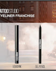 Maybelline New York TattooStudio Liquid Ink Eyeliner, Ink Black, 0.08 fl. oz.