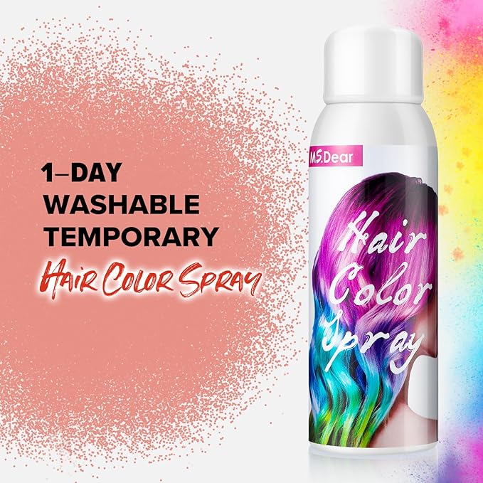 ONE-TIME USE Red Temporary Hair