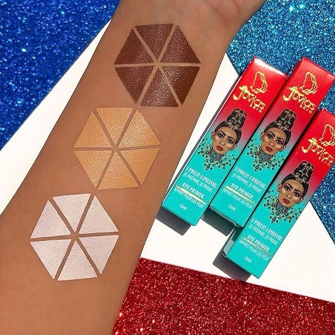 Juvia's Place i Prep, i Prime Eyeshadow - Milky White, Cream Base Eye, No Crease Eyeshadow, Eye Makeup Addition, Primer Intensifying Glitter, Matte