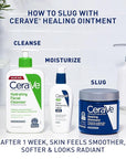 CeraVe Healing Ointment, Hydrating Skin Protectant With Petrolatum, Hyaluronic Acid & Ceramides, Face & Body Skin Barrier Repair For Cracked, Chafed, Dry Skin, Fragrance Free & Lanolin Free, 12 Oz