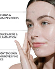 NAELI AHA/BHA Exfoliating Face Wash - 10% Glycolic Acid & Salicylic Acid Cleanser, Anti Aging Acne & Wrinkle Reducing Facial Exfoliant, Pore Minimizer & Brightening Gel, 4 oz