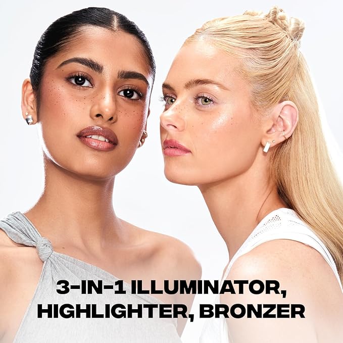 Sacheu Liquid Glow STAY-N Liquid Highlighter & Illuminator Makeup — 30ml Long Lasting Luminous Glow Lightweight Dewy Finish, Golden Hour