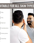Sud Scrub® Antimicrobial Silicone Face Scrubber, 1 Pack, Gentle Face Exfoliator for Sensitive Skin, Eco Friendly Facial Cleansing Brush, Exfoliating Face Brush for Men and Women (Clay)