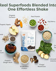 310 Nutrition All-In-One Meal Replacement Shake Powder - Plant-Based Protein Smoothie Blend w/High Fiber, Probiotics & Adaptogens - Low Carb, Vegan, Keto & Paleo Friendly - Cookies N Cream - 28 Srv