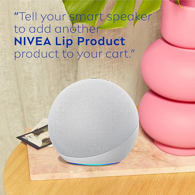 NIVEA Dewy Lip Balm with Hyaluronic Acid, Skin Care Gifts for Mom, Leaves Visibly Less Noticeable Lip Lines and No Waxy Feel, 0.18 Oz, Pack of 4