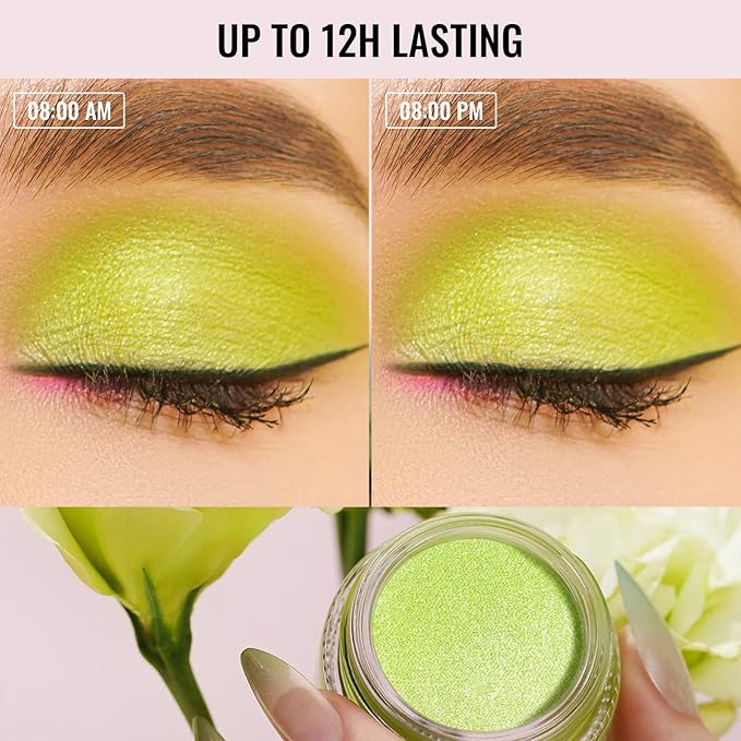 Oulac Light Golden Cream Eyeshadow also for Highlighter Large Capacity Highly Pigmented Eye Shadow Waterproof &Long Lasting with Moisturizing Formula P05