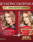 Revlon ColorSilk with Bond Repair Complex, Blonde Permanent Hair Color, 100% Gray Coverage, Ammonia Free Hair Dye, Vegan Keratin, 70 Medium Ash Blonde (Pack of 3)
