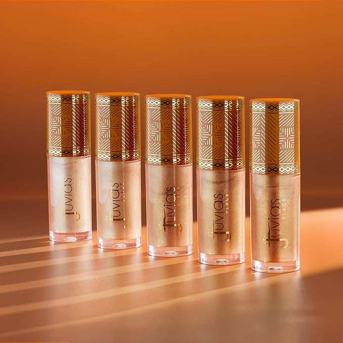 Juvia's Place Nubian Glow Liquid Luminizer Nubian Gleam - Radiant Highlighter Makeup Glowy Tint Daily Dewy Luminous Beauty Creamy Bronzing Skincare Radiating Brightening Natural Shine Face & Cheeks