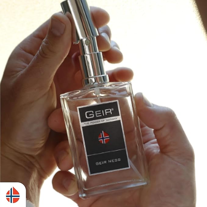 Geir Ness Eau de Parfum Spray For Men - Long Lasting Fresh, Cool Scent - Mix of Refreshing Norwegian Mountain Fragrance - 3.4 oz…