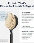 Designs for Health PurePaleo Collagen Protein Powder - 21g HydroBEEF Bone Broth Protein Supplement with Collagen Peptides + BCAAs - Vanilla, Non-GMO, Dairy-Free + Gluten-Free (30 Servings / 810g)