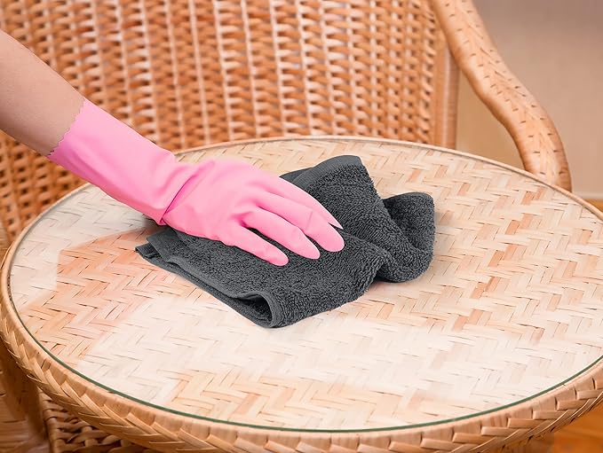 Utopia Towels 24 Pack Cotton Washcloths Set, 100% Ring Spun Cotton, Premium Quality Flannel Face Cloths, Highly Absorbent and Soft Feel Fingertip Towels, Grey, White