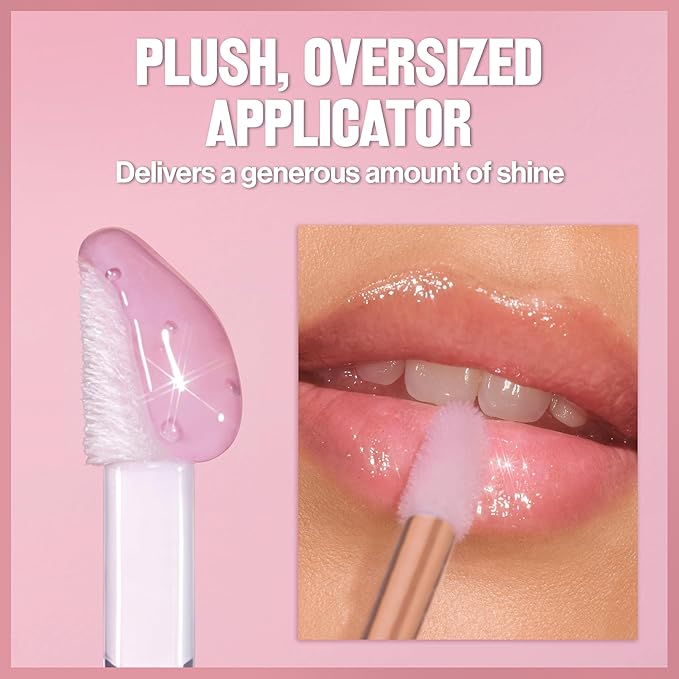 REVLON Super Lustrous Glimmer Lip Oil, Moisturizing & Tinted, Shiny Finish, Made with Plant-Based Squalane, 003 Glow Mama, 0.13 fl oz