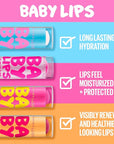 Maybelline New York Baby Lips Moisturizing Lip Balm 3-pack, Lip Care Essentials, 3 Shades