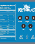 Vital Proteins Performance Powder, 25g Lactose-Free Milk Protein Isolate Casein & Whey Blend, NSF for Sport Certified, 10g Collagen Peptides, 8g EAAs, 5g BCAAs, Gluten-Free - Cold Brew Coffee, 1.72lb