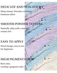 Boobeen 6PCS Cream Eyeshadow Sticks - Waterproof Eyeshadow Pencil Crayons - Eye Brightener Stick Shimmer Pens - Create Glitter Eye Makeup - Easy to Use
