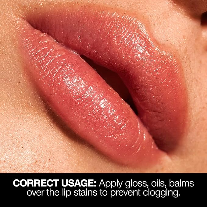 Palladio Lip Stain, Hydrating and Waterproof Formula, Matte Color Look, Longlasting All Day Wear Lip Color, Smudge Proof Natural Finish, Precise Chisel Tip Marker, Berry