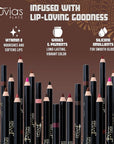 Juvia's Place Long Wear Lip Pencil – Snapped – Waterproof & Kiss-proof, Long Lasting Lip Liner, Smooth Makeup Application - Soft Matte Finish Base for Lipstick - 13 Hours of Wear for Everyday Use