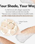 Blanc Cover Cream Stick V White - Korean Color-Changing Foundation Stick with Volufiline - Medium to Full Coverage Dewy Finish Base Makeup - Dual-Ended with Detachable Brush (200 Fair)