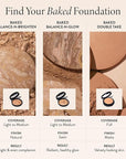 LAURA GELLER NEW YORK Baked Double Take Powder Foundation - Light - Buildable Medium to Full Coverage - Matte Finish