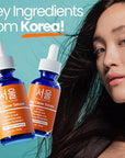 SeoulCeuticals Korean Skin Care Korean- 20% Vitamin C Hyaluronic Acid Serum + CE Ferulic Acid - Potent Anti Aging, Anti Wrinkle Korean Beauty 1oz