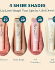 Kopari Lip Love Moisture Balm in Nude Beige SPF 30 - Mineral Zinc Oxide Tinted Lip Sunscreen, Ceramide Barrier-Boosting Hydration, Clean Vegan, 0.35 oz