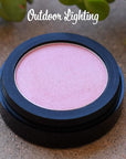 Pink Glow Satin Light Baby Pink Opal Sunkissed Shimmering Shimmer Pressed Powder Single Vegan Eyeshadow; Talc, Paraben & Cruelty Free