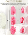 INNERNEED Exfoliating Net Cover Sponge Bath Scrubbing Loofah Rough Washcloth Case 4pcs, Only for INNERNEED Silicone Body Brush （Only Case）