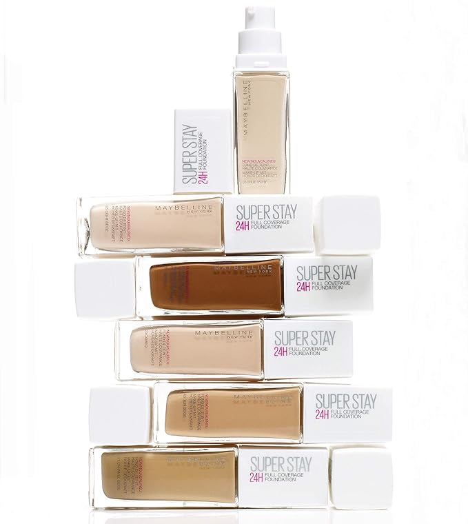 Maybelline New York Foundation, Superstay 24 Hour Longlasting 30, Sand 30 ml