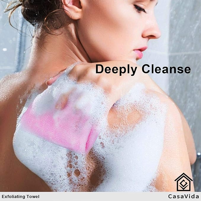 Casavida exfoliating washcloth back scrubber