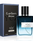 Ycz CLUB GENT'S AROMA, 1.7oz(50ml), Man Perfume, Nightclub Essential Fragrance, Long Lasting Cologne for Men with Aromatic Woody Notes of Aldehyde, Ginger, Mint, and Lemon