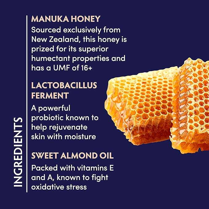 Naturopathica Manuka Honey Cleansing Balm, Makeup Removing Facial Cleanser, Gentle and Hydrating Face Wash for All Skin Types, 2.8 fl oz