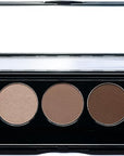 Matte Warm Tone Neutral & Shimmer Highlight Vegan Eyeshadow Palette; Talc, Paraben & Cruelty Free