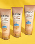 Jergens Natural Glow +FIRMING Self Tanner, Sunless Tanning Lotion for Fair to Medium Skin Tone, Anti Cellulite Firming Body Lotion for Natural-Looking Tan, 7.5 Ounce