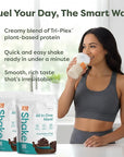 310 Nutrition All-In-One Meal Replacement Shake Powder - Plant-Based Protein Smoothie Blend w/High Fiber, Probiotics & Adaptogens - Low Carb, Vegan, Keto & Paleo Friendly - Chocolate Icing - 28 Srv