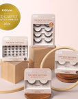 KISS The New Natural, False Eyelashes, 'Pearl Earring', 12 mm, Includes 4 Pairs Of Lashes, Contact Lens Friendly, Easy to Apply, Reusable Strip Lashes