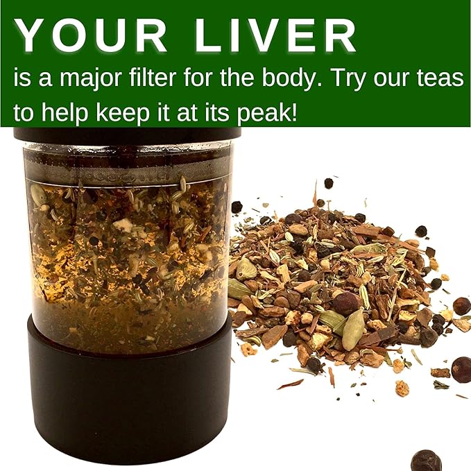 Liver Detox Tea | USDA Organic (28 Teabags) Cleanses, Supports Liver, Gallbladder Health with Dandelion Leaf, Fennel, Ginger and More