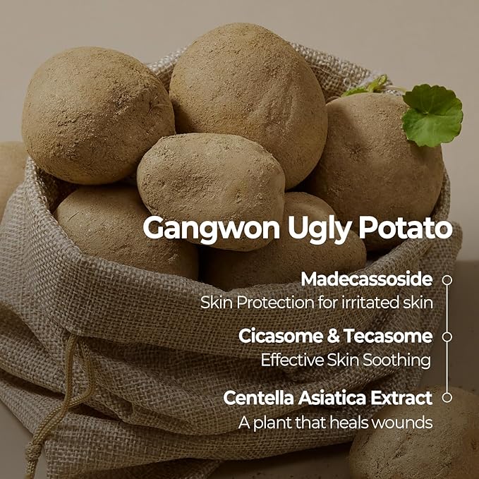 SKINFOOD Potato Madecassoside Daily Sheet Mask, Korean 5-Minute Quick Skincare Hack, Soothing & Skin Barrier Face Mask for Damaged Skin, Bulk Pack (30EA)