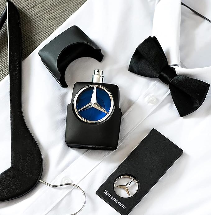 Mercedes-Benz Man - Elegant Fragrance With Sensual, Floral, Woody Notes - Mesmerize The Senses With Original Luxury Men’s Eau De Toilette Spray - Endless Day Through Night Scent Payoff - 1 Oz