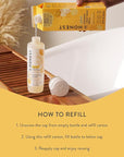 The Honest Company 2-in-1 Cleansing Shampoo + Body Wash Refill Carton | Gentle for Baby | Naturally Derived, Tear-free, Hypoallergenic | Citrus Vanilla Refresh, 32 fl oz